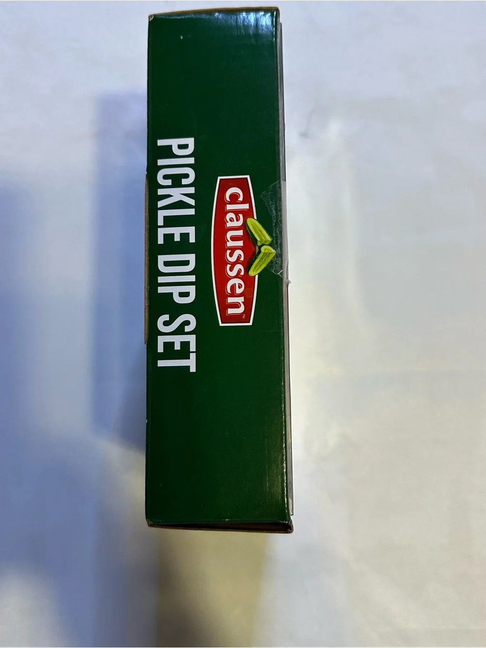 Claussen Pickle Dip Set with Green Pickle Serving Dish